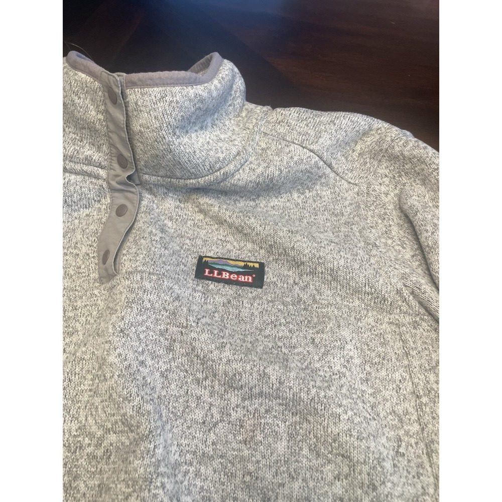 Men's LL Bean Sweater Fleece Pullover Gray 2X - Picture 3 of 5